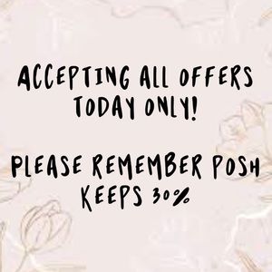 Closet clearout! Accepting all reasonable offers today only!